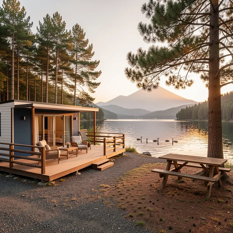 Location mobil-home camping Lac Chambon : tarifs 2026, campings et activités